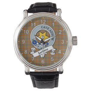 Montre Clan classique intemporel Jardine Badge Tartan Wat