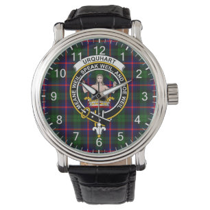Montre Clan classique intemporel Urquhart Tartan Badge Pl