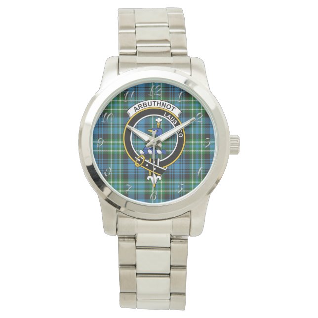 Montre Clan classique sans temps Arbuthnot Chasse Tartan  (devant)