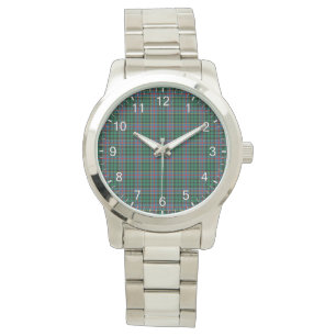 Montre Clan classique sans temps Byres Tartan Plaid Cadea