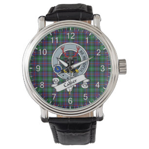 Montre Clan classique sans temps Calder Badge Tartan Watc