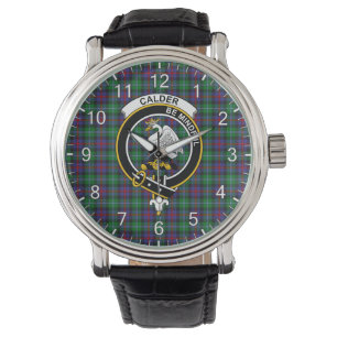 Montre Clan classique sans temps Calder Tartan Badge Plai