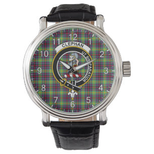 Montre Clan classique sans temps Clan Clan Tartan Badge P