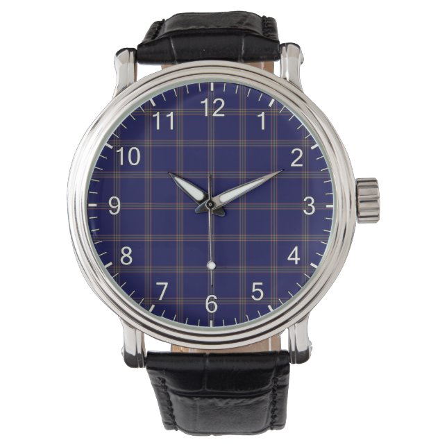 Montre Clan classique sans temps Crichton Tartan Plaid Ca (devant)