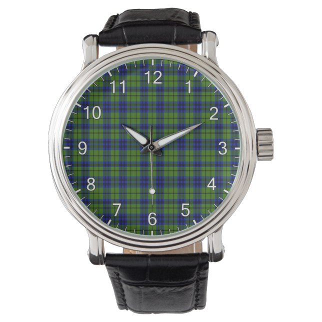 Montre Clan classique sans temps Dixon Tartan Plaid Cadea (devant)