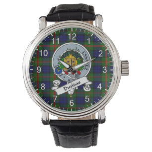Montre Clan classique sans temps Dundas Badge Tartan Watc
