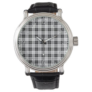 Montre Clan classique sans temps Erskine tarte noir et bl