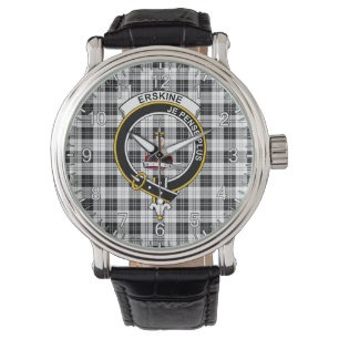 Montre Clan classique sans temps Erskine tarte noir et bl