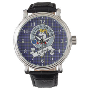 Montre Clan classique sans temps Fleming Badge Tartan Wat