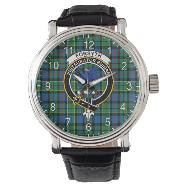 Montre Clan Classique Sans Temps Forsyth Ancien Badge Tar (devant)