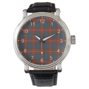 Montre Clan classique sans temps Fraser ancien Tartan Pla