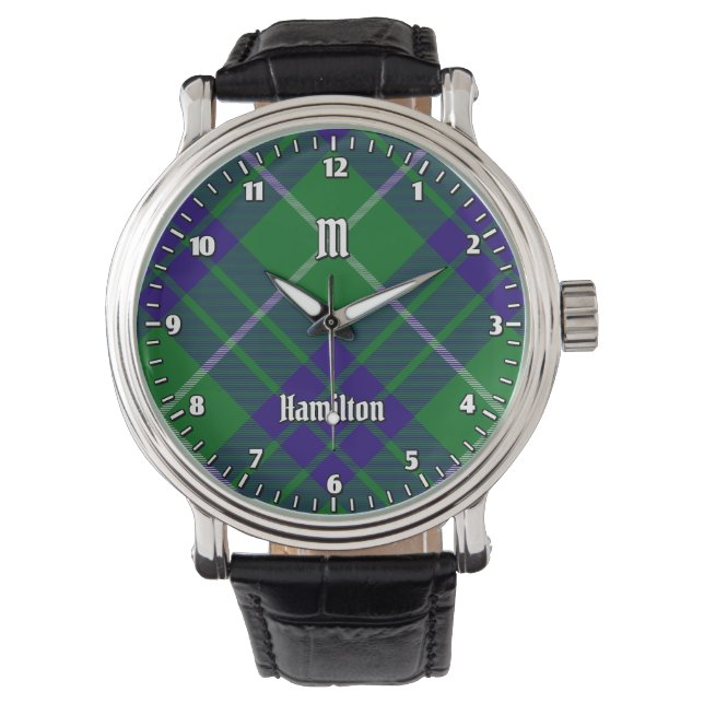 Montre Clan Hamilton Chasse Tartan Watch (devant)