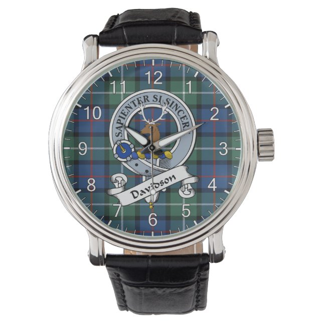 Montre Clan Sans Temps Classique Davidson De Tulloch Badg (devant)