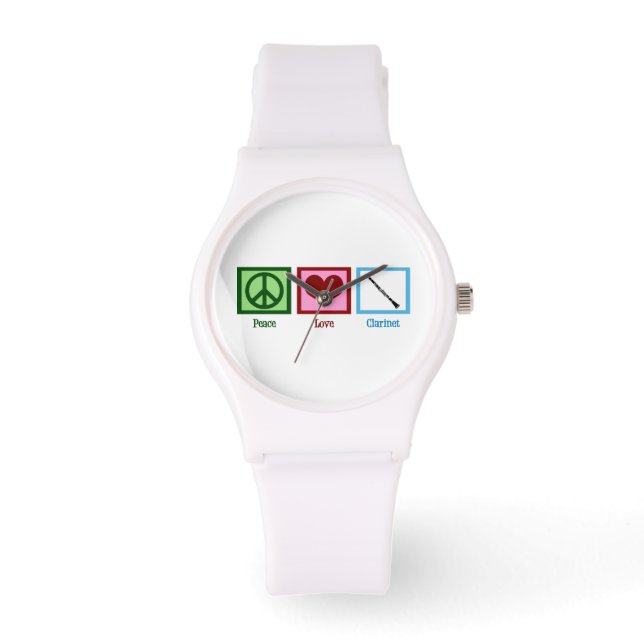 Montre Clarinets d'amour pour la paix (Recto)