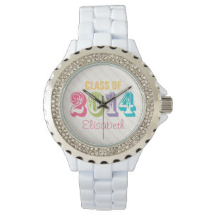 MONTRE CLASSE AU NÉON PERSONNALISÉE D'ARC-EN-CIEL DE 20