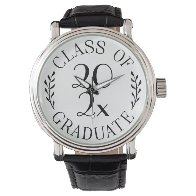 Montre Classe d'année personnalisée Diplômé Réunion éléga (devant)