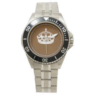 Montre Classic Conserver Couronne calme sur Chocolat Brow