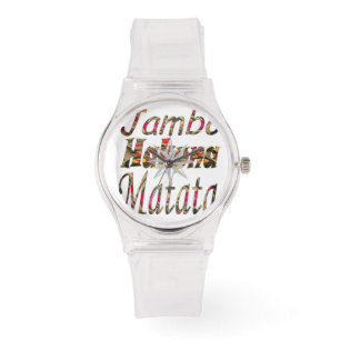 Montre Classique belle fille Hakuna Matata Design africai