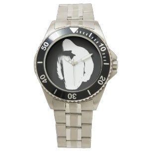 Montre classique d'acier inoxydable