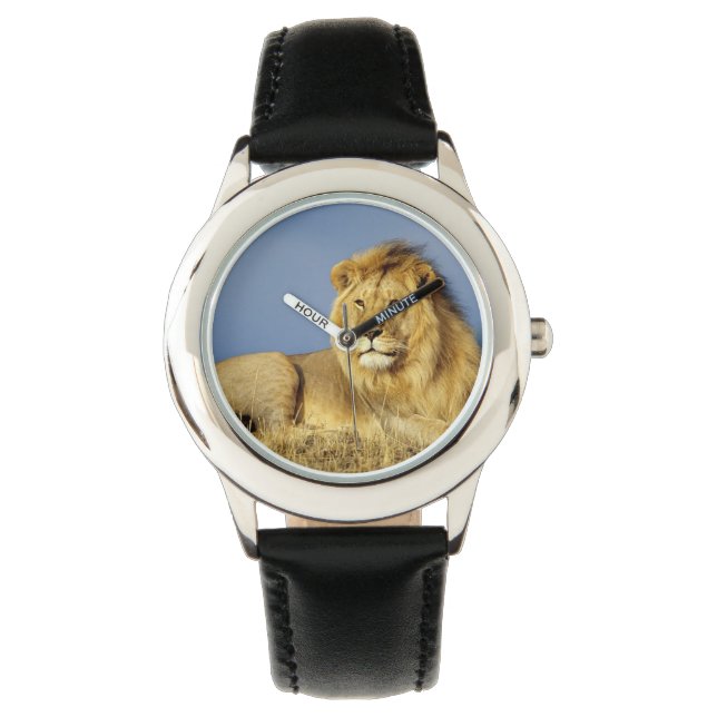Montre Classique Enfants/Lion Faune (devant)