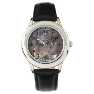 Montre Classique Enfants / Loup de la faune