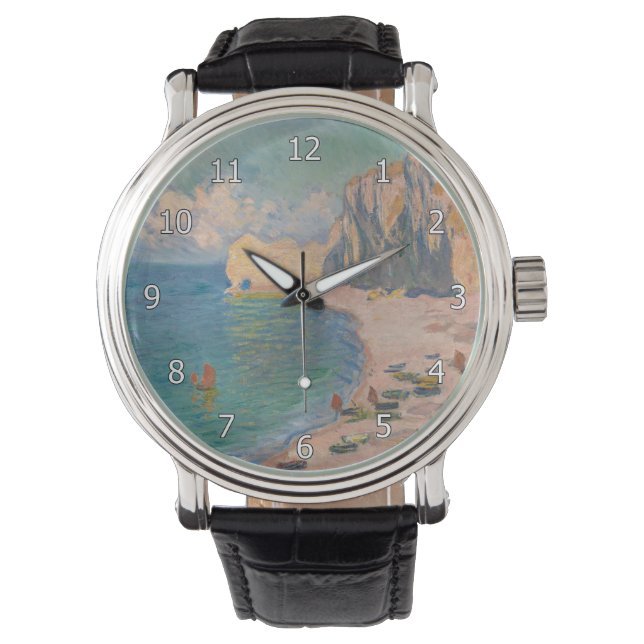 Montre Claude Monet - Etretat : Plage et Falaise d'Amont (devant)