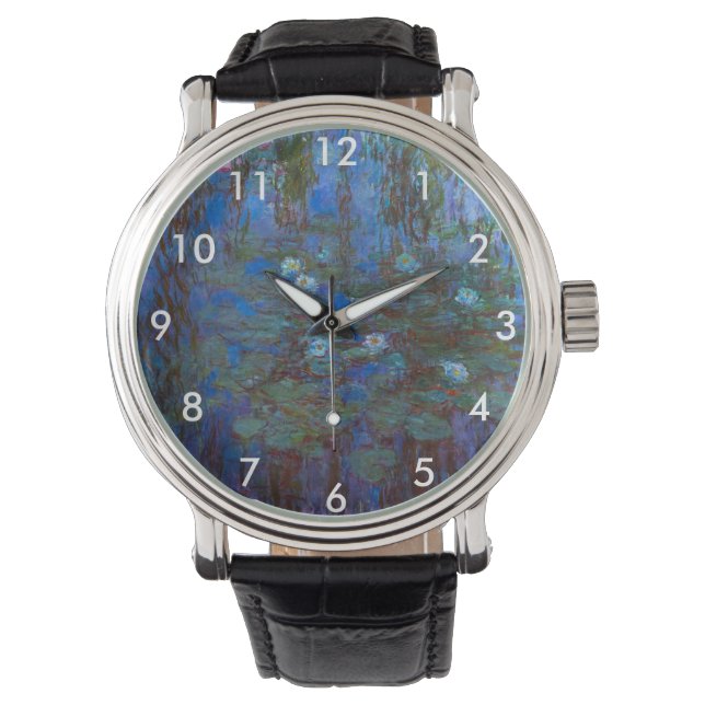 Montre Claude Monet - Lys d'Eau Bleue (devant)