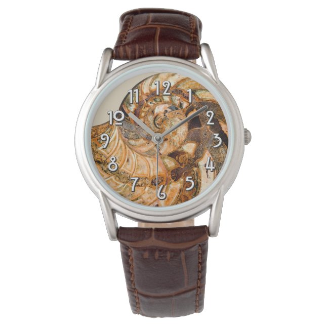 Montre Cleoniceras Cleon Ammonite Fossil (devant)