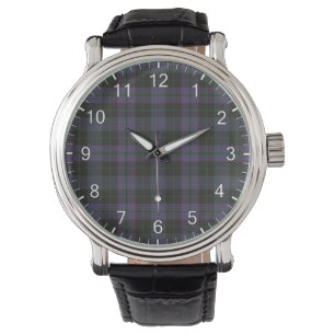 Montre Clergé classique intemporel Clergé violet Tartan P