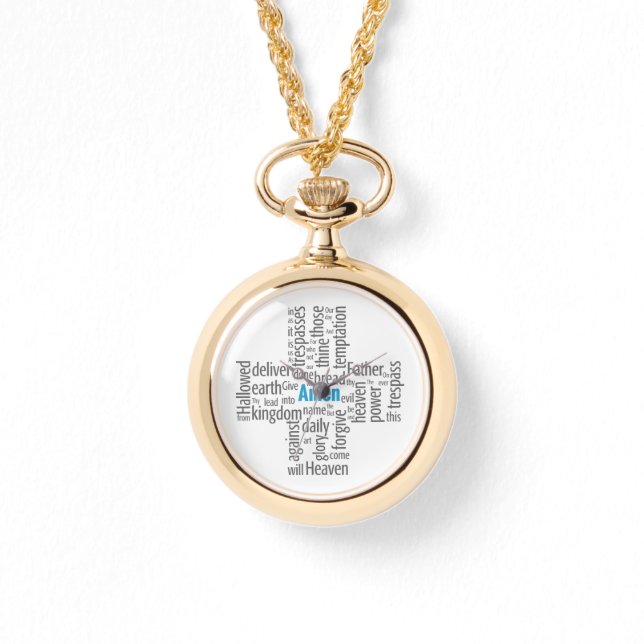 Montre Cloud de la parole de prière du Seigneur (Recto)