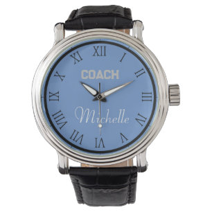 Montre Coach Nom Personnalisé Typographie Personnalisée