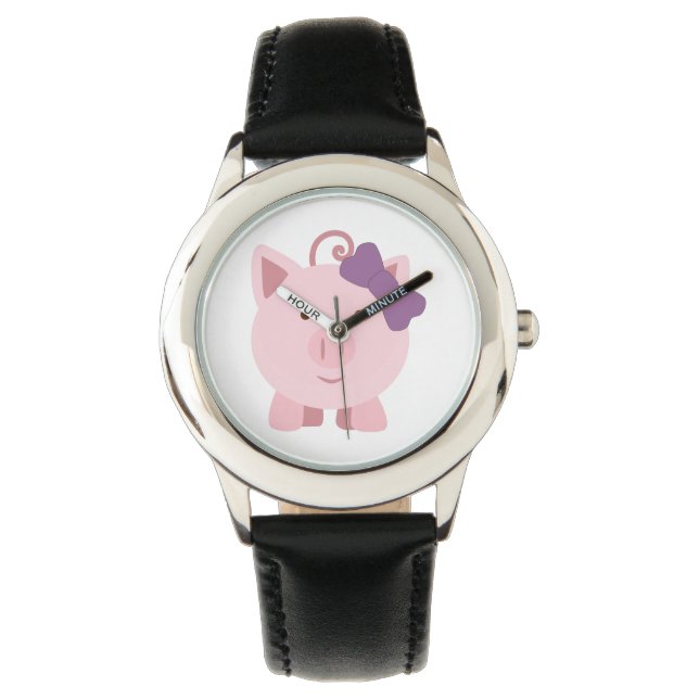 Montre Cochon fille mignonne (devant)