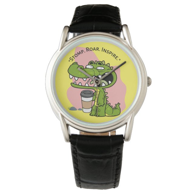 Montre cocodrille (devant)