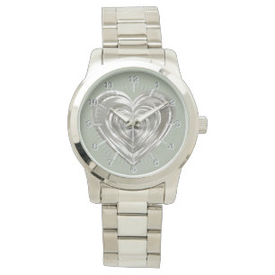 Montre Coeur argenté