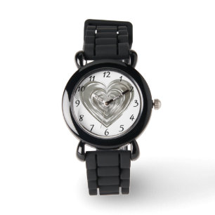 Montre Coeur argenté