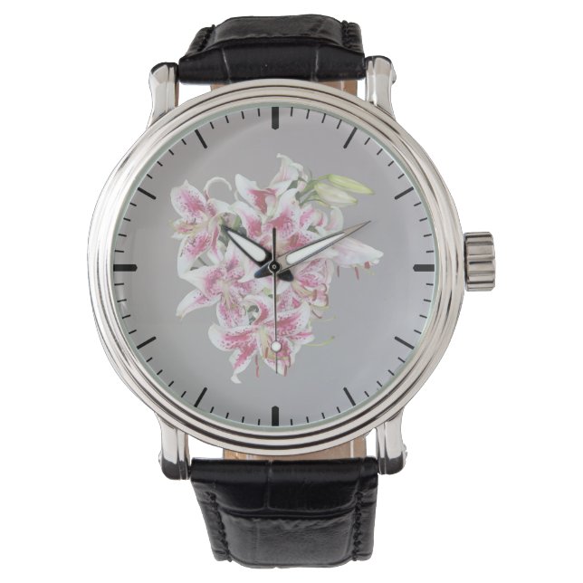 Montre Coeur Avec Stargazer Lys (devant)