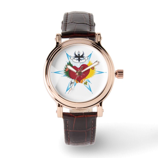 Montre Coeur blessé par une flèche d'amour (Recto)