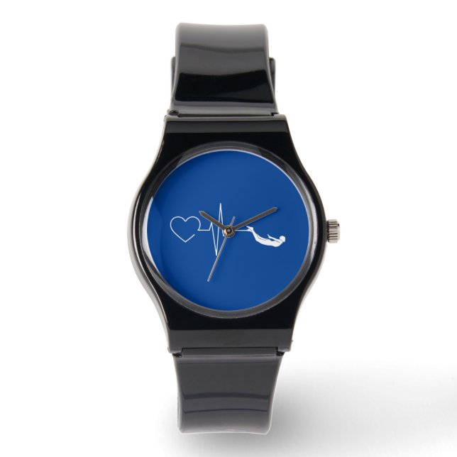 Montre Coeur de natation (Recto)