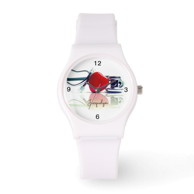 Montre Coeur et stéthoscope (Recto)