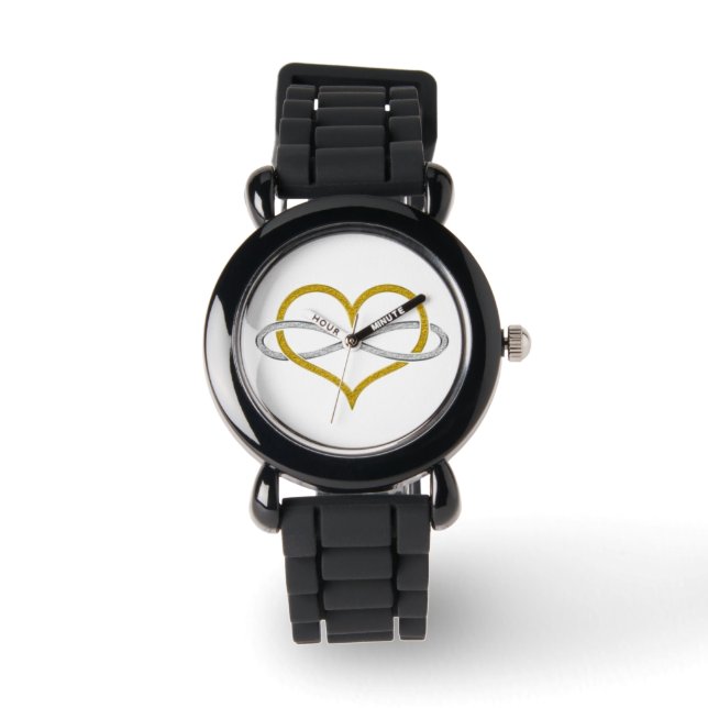 Montre Coeur Infinity Gold Silver (Recto)