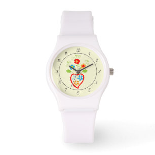 Montre Coeur populaire portugais avec mot saudade