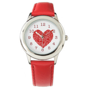 Montre Coeur Saint-Valentin/Rouge