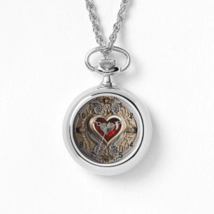 Montre Coeur Steampunk - Amour mécanique complexe