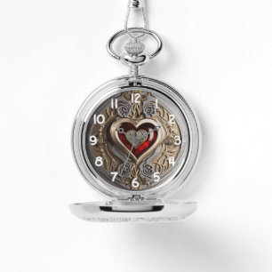 Montre Cœur Steampunk Intemporel de l'Amour