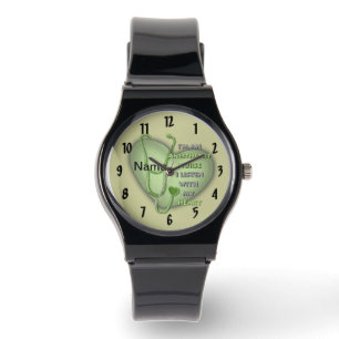 Montre Coeur vert Anesthésiste Garde infirmière