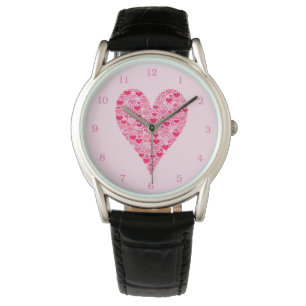 Montre Coeurs minuscules Grand Coeur sur Valentines Roses