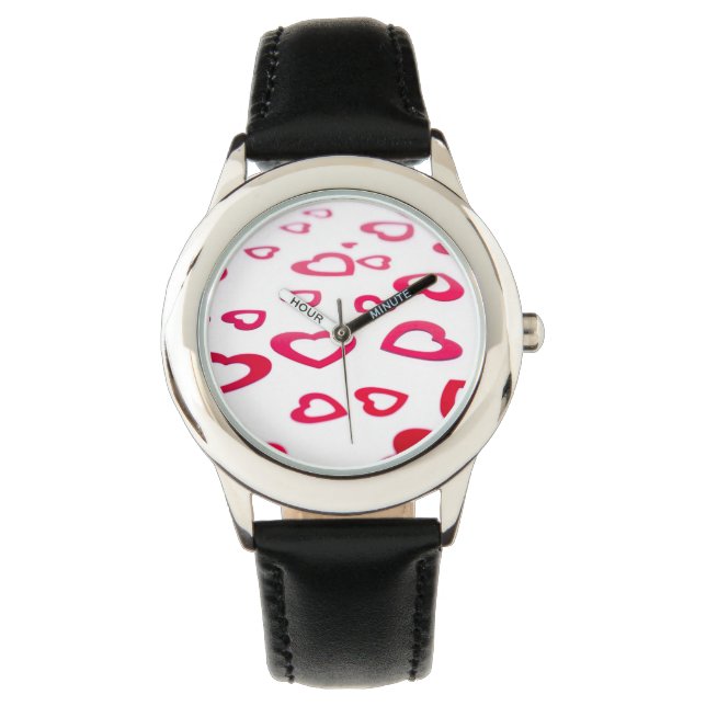 Montre Coeurs rouges (devant)