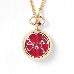 MONTRE COEURS ROUGES POUR LA JOURNÉE DE VALENTINE