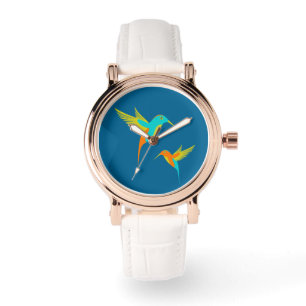 Montre Colibri exotique bleu