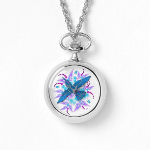 Montre Colibri Floral Art Déco
